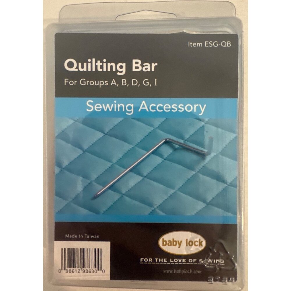 Baby Lock Quilting Bar Item ESG-QB Sewing Guide Adjustable For Groups A B D G I